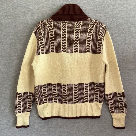 Royal Clan McGregor Nordic Wool Cardigan Sweater Mens M Shawl Collar Heritage - Picture 5 of 9